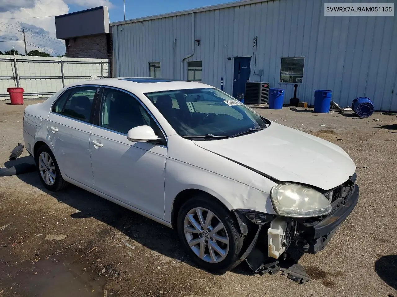 2010 Volkswagen Jetta Se VIN: 3VWRX7AJ9AM051155 Lot: 61563326