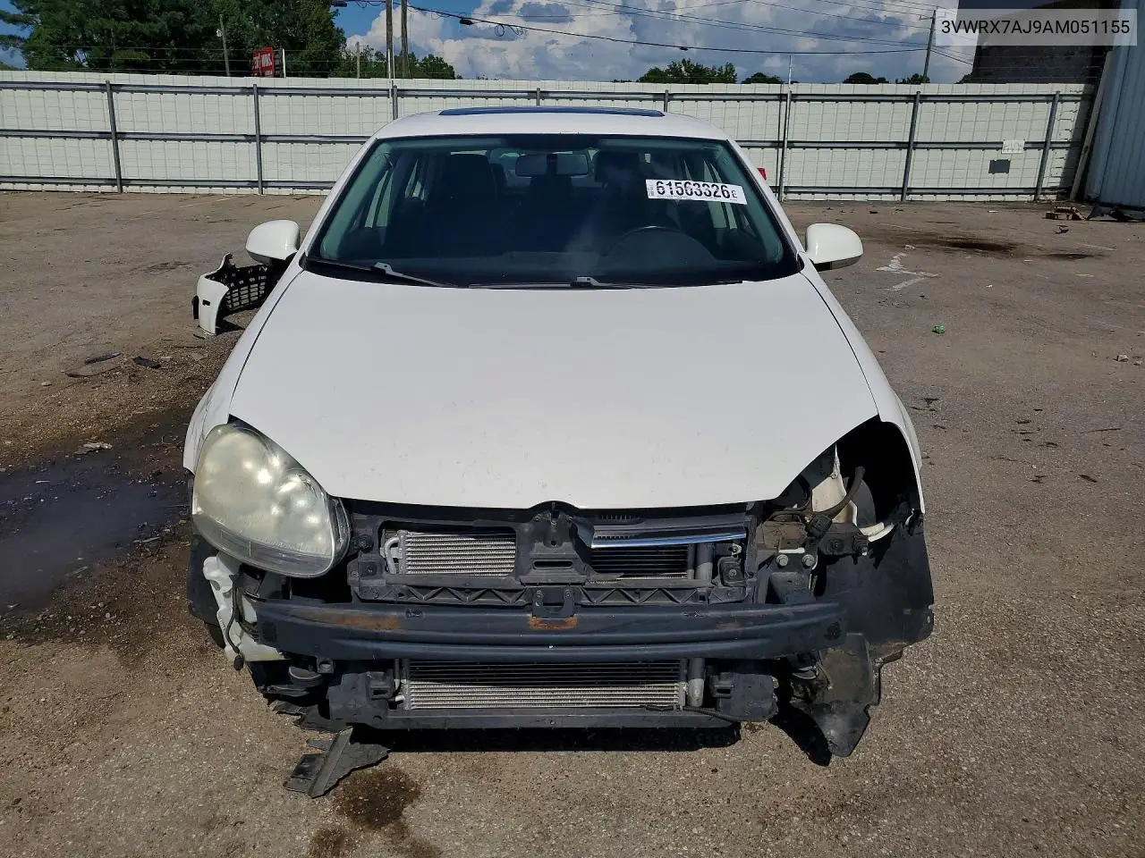 2010 Volkswagen Jetta Se VIN: 3VWRX7AJ9AM051155 Lot: 61563326