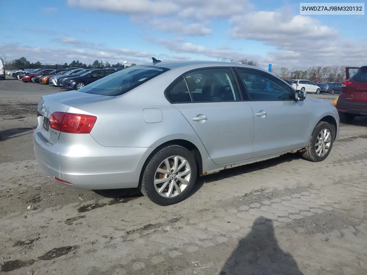 3VWDZ7AJ9BM320132 2011 Volkswagen Jetta