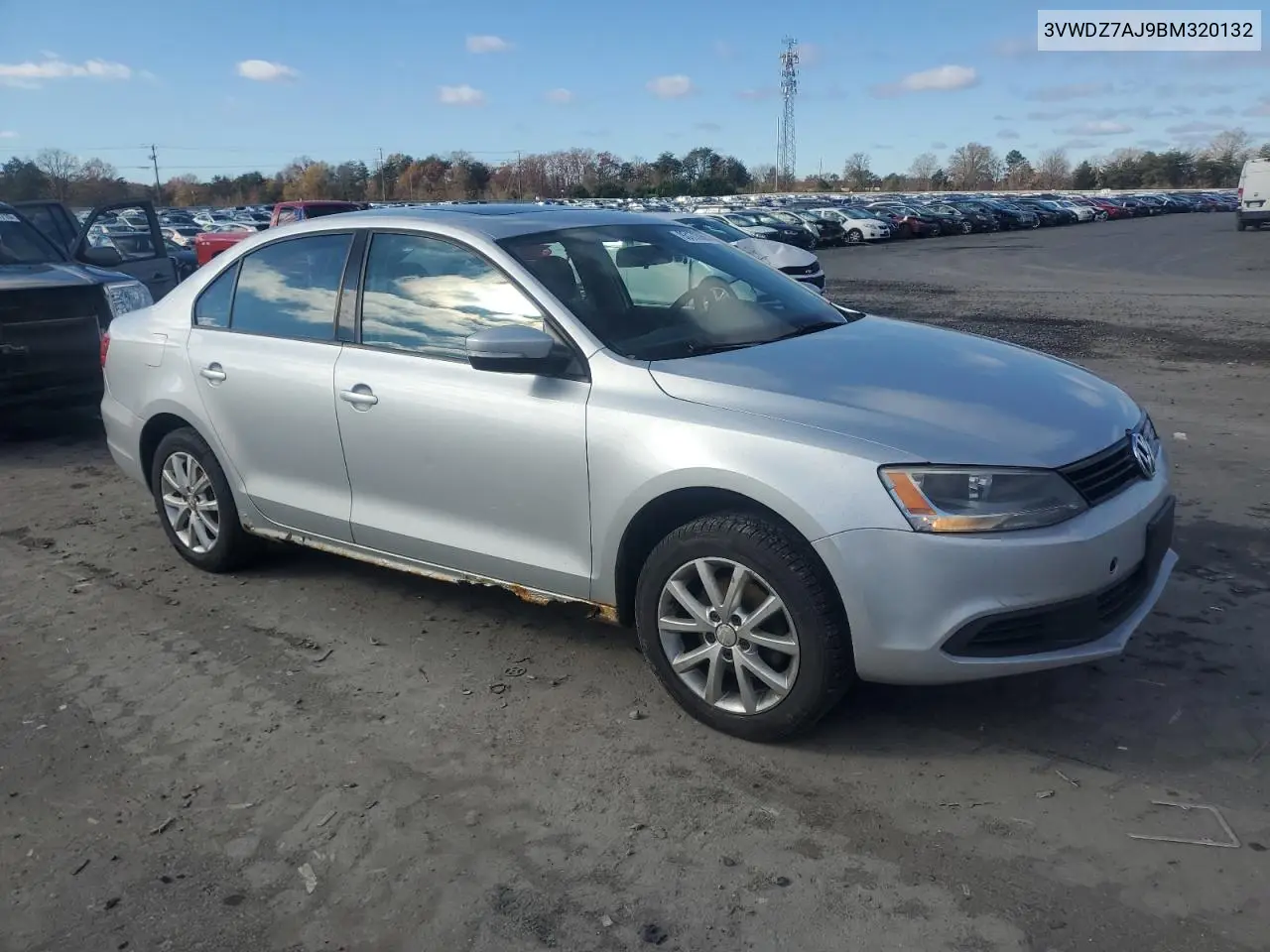 3VWDZ7AJ9BM320132 2011 Volkswagen Jetta