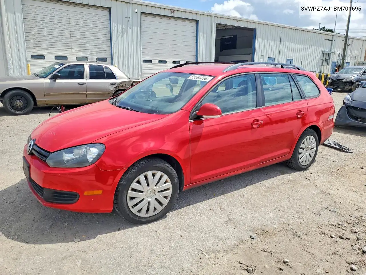 2011 Volkswagen Jetta S VIN: 3VWPZ7AJ1BM701695 Lot: 59688396