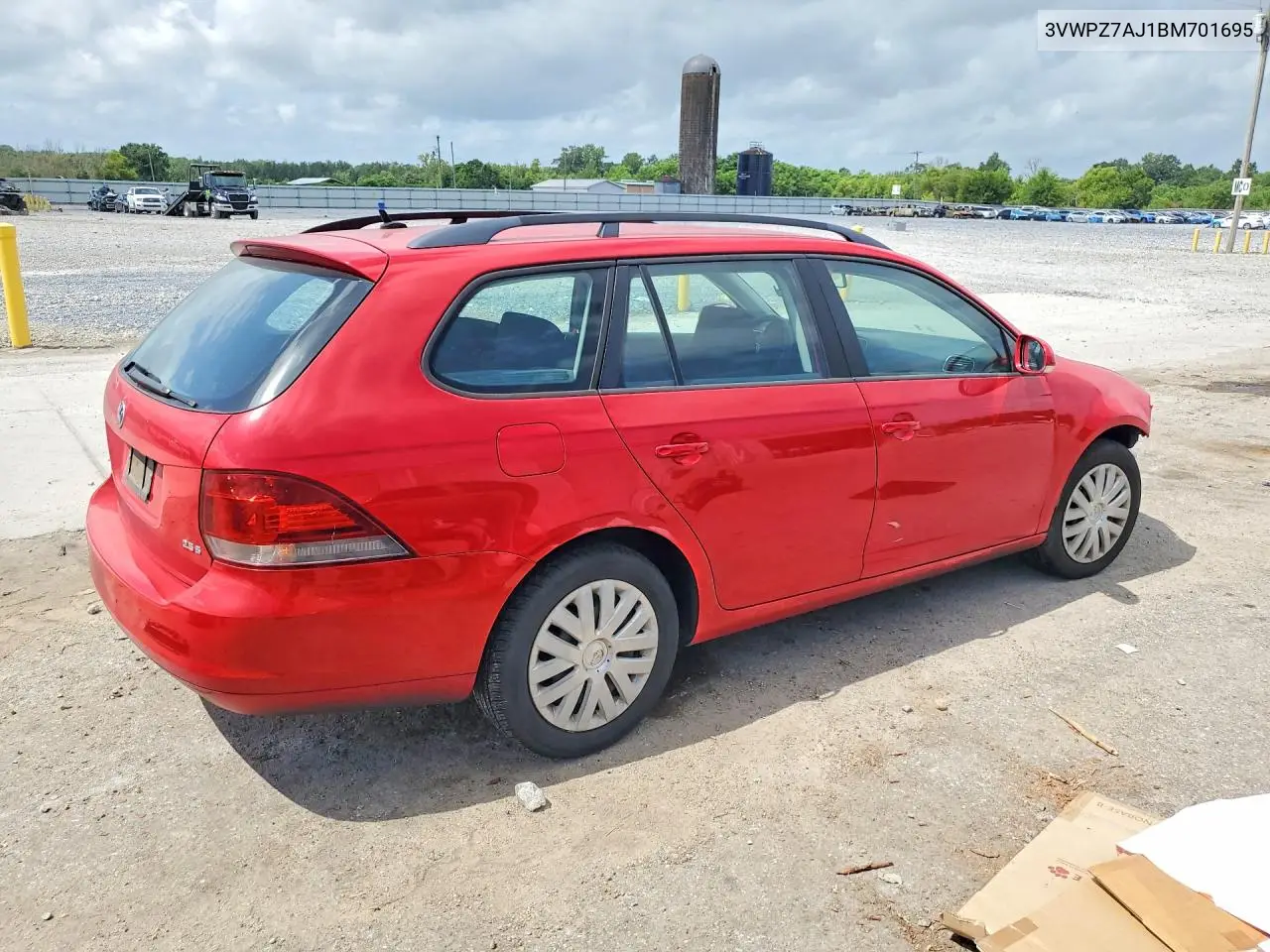 2011 Volkswagen Jetta S VIN: 3VWPZ7AJ1BM701695 Lot: 59688396