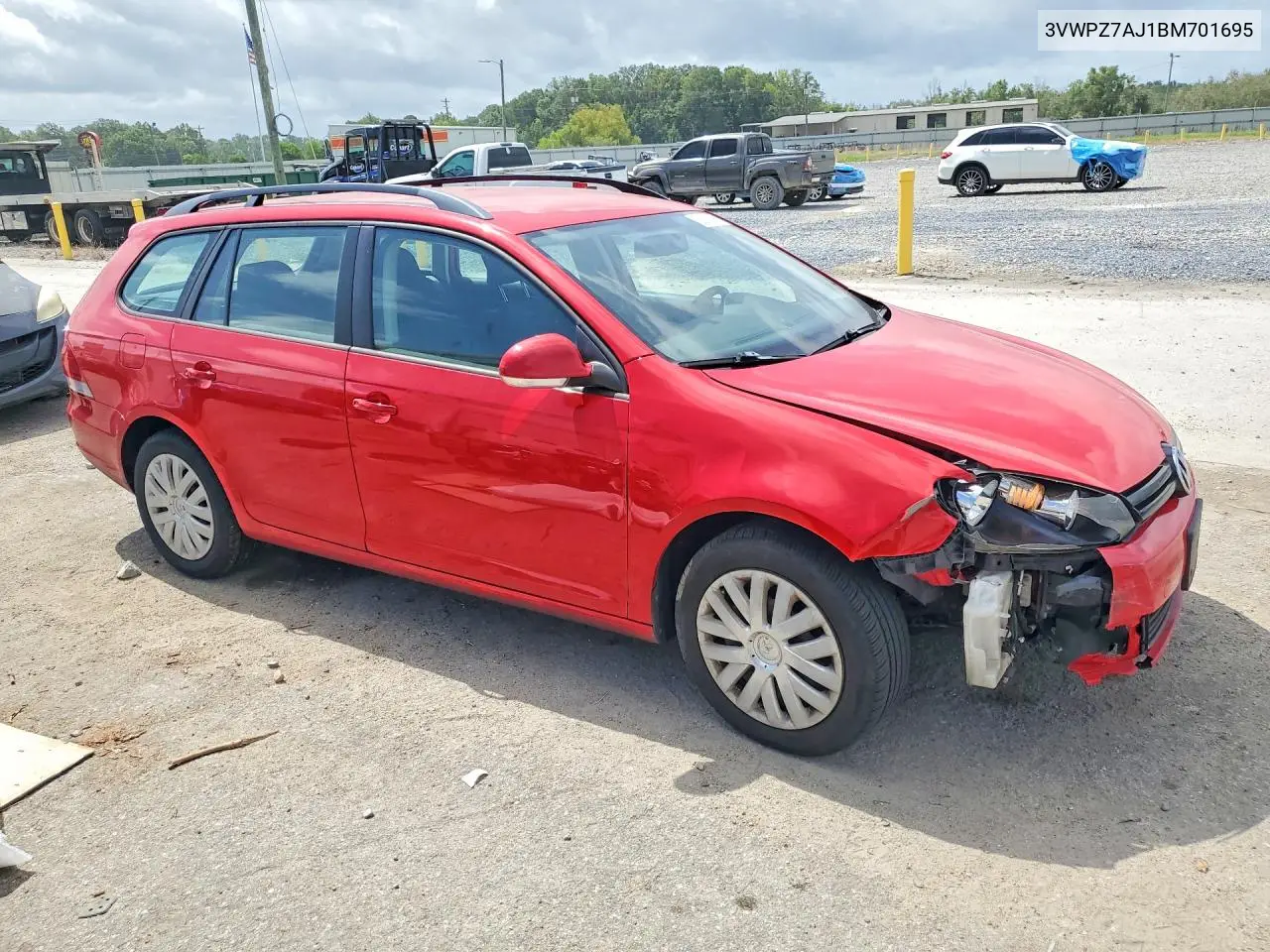 2011 Volkswagen Jetta S VIN: 3VWPZ7AJ1BM701695 Lot: 59688396