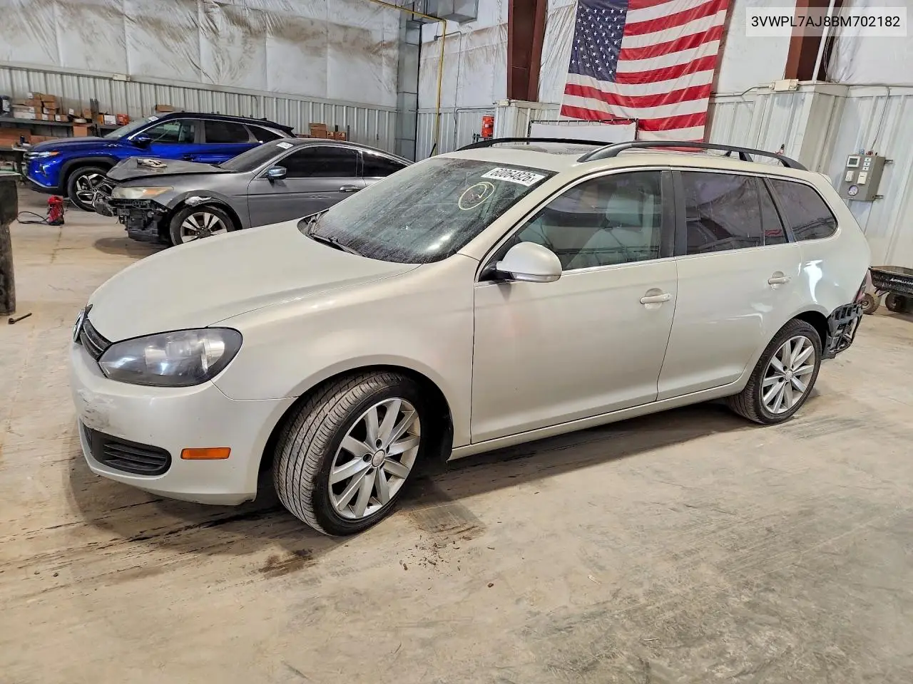 2011 Volkswagen Jetta VIN: 3VWPL7AJ8BM702182 Lot: 60064826