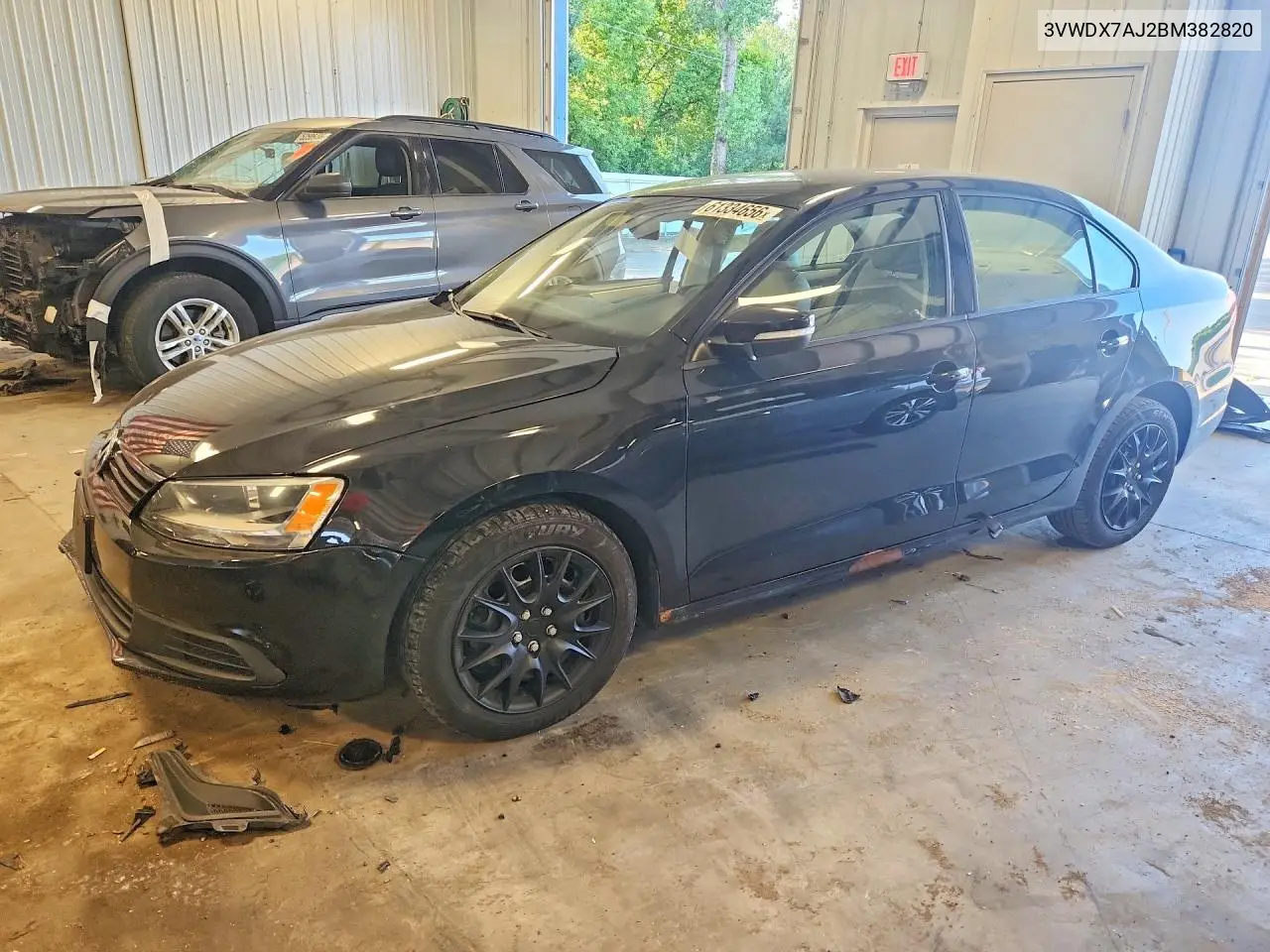 2011 Volkswagen Jetta Se VIN: 3VWDX7AJ2BM382820 Lot: 61334656