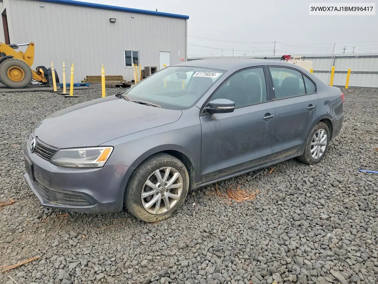 2011 Volkswagen Jetta Se VIN: 3VWDX7AJ1BM396417 Lot: 61776026