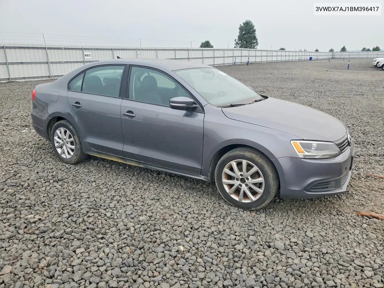 2011 Volkswagen Jetta Se VIN: 3VWDX7AJ1BM396417 Lot: 61776026