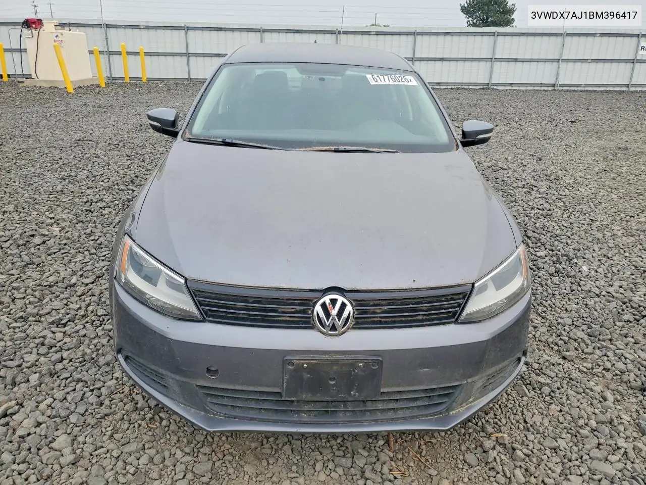 2011 Volkswagen Jetta Se VIN: 3VWDX7AJ1BM396417 Lot: 61776026