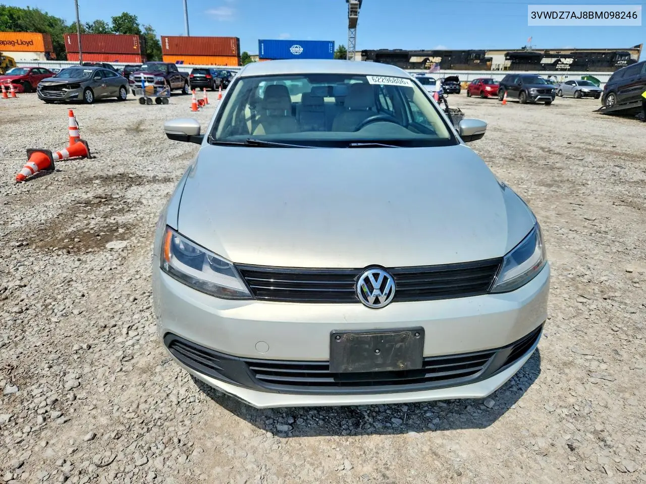 2011 Volkswagen Jetta Se VIN: 3VWDZ7AJ8BM098246 Lot: 62296806