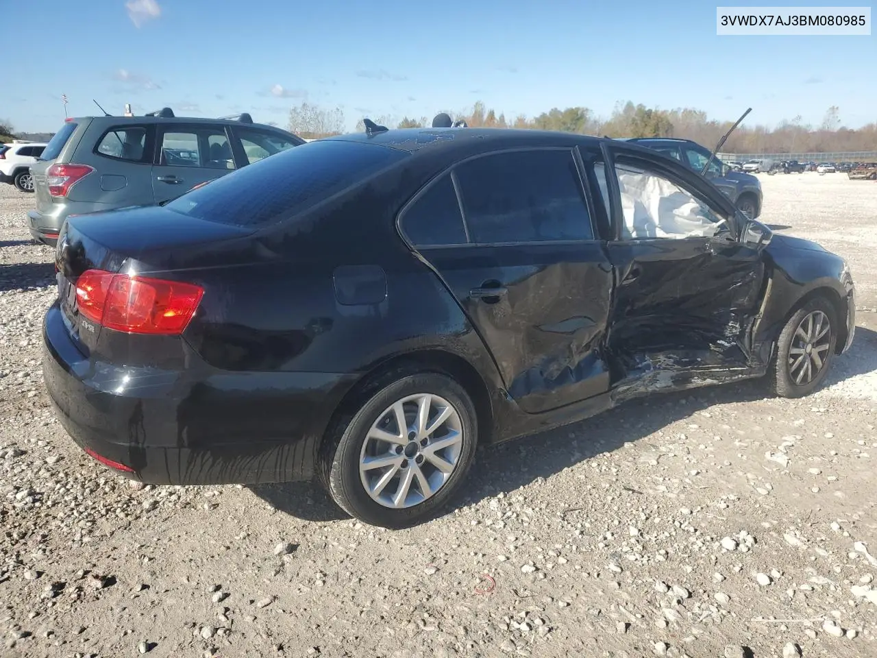 3VWDX7AJ3BM080985 2011 Volkswagen Jetta Se