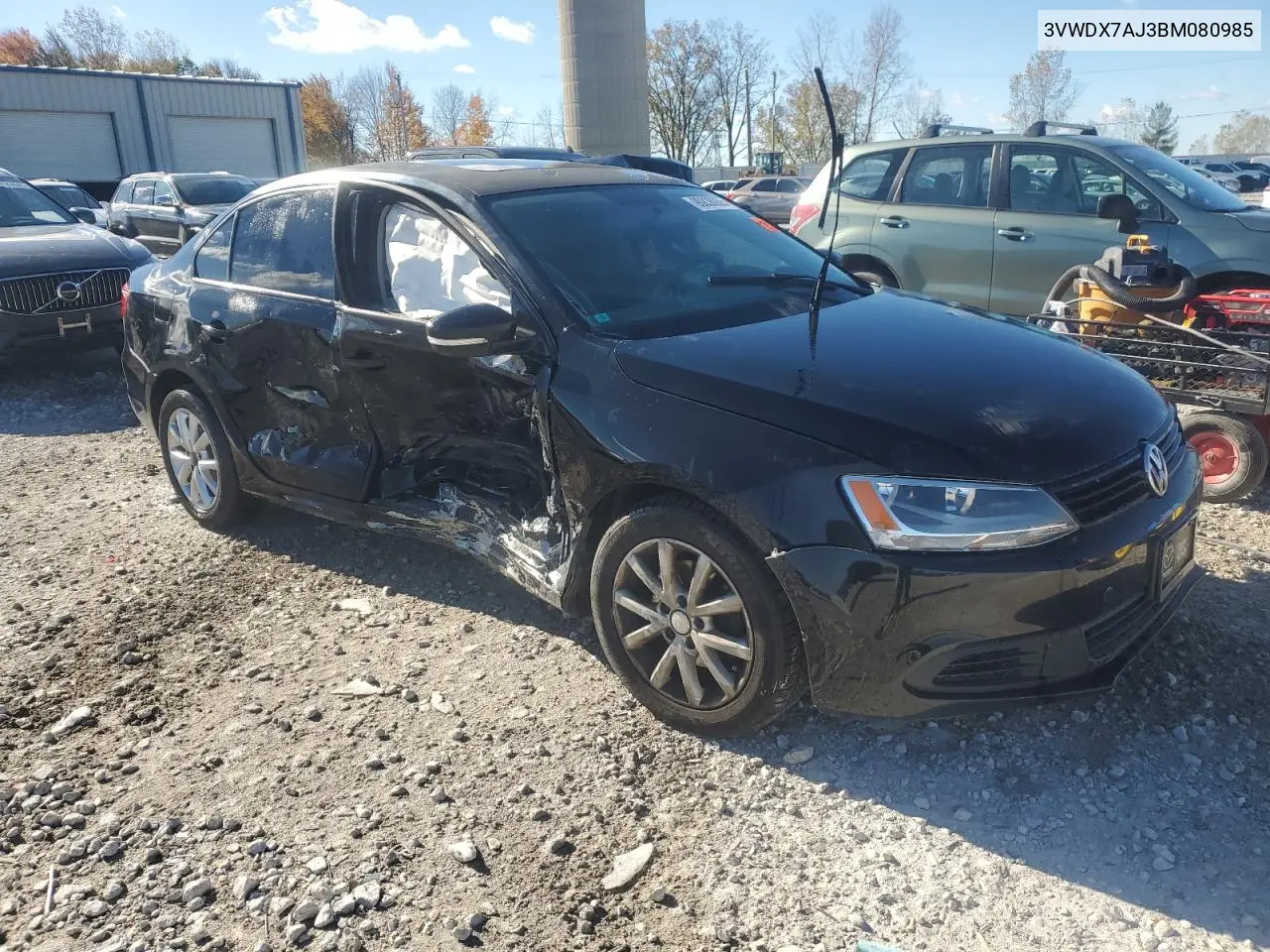 3VWDX7AJ3BM080985 2011 Volkswagen Jetta Se