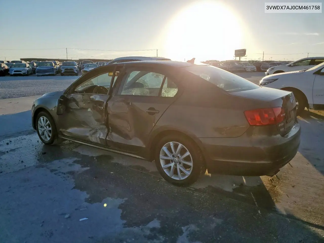 3VWDX7AJ0CM461758 2012 Volkswagen Jetta Se