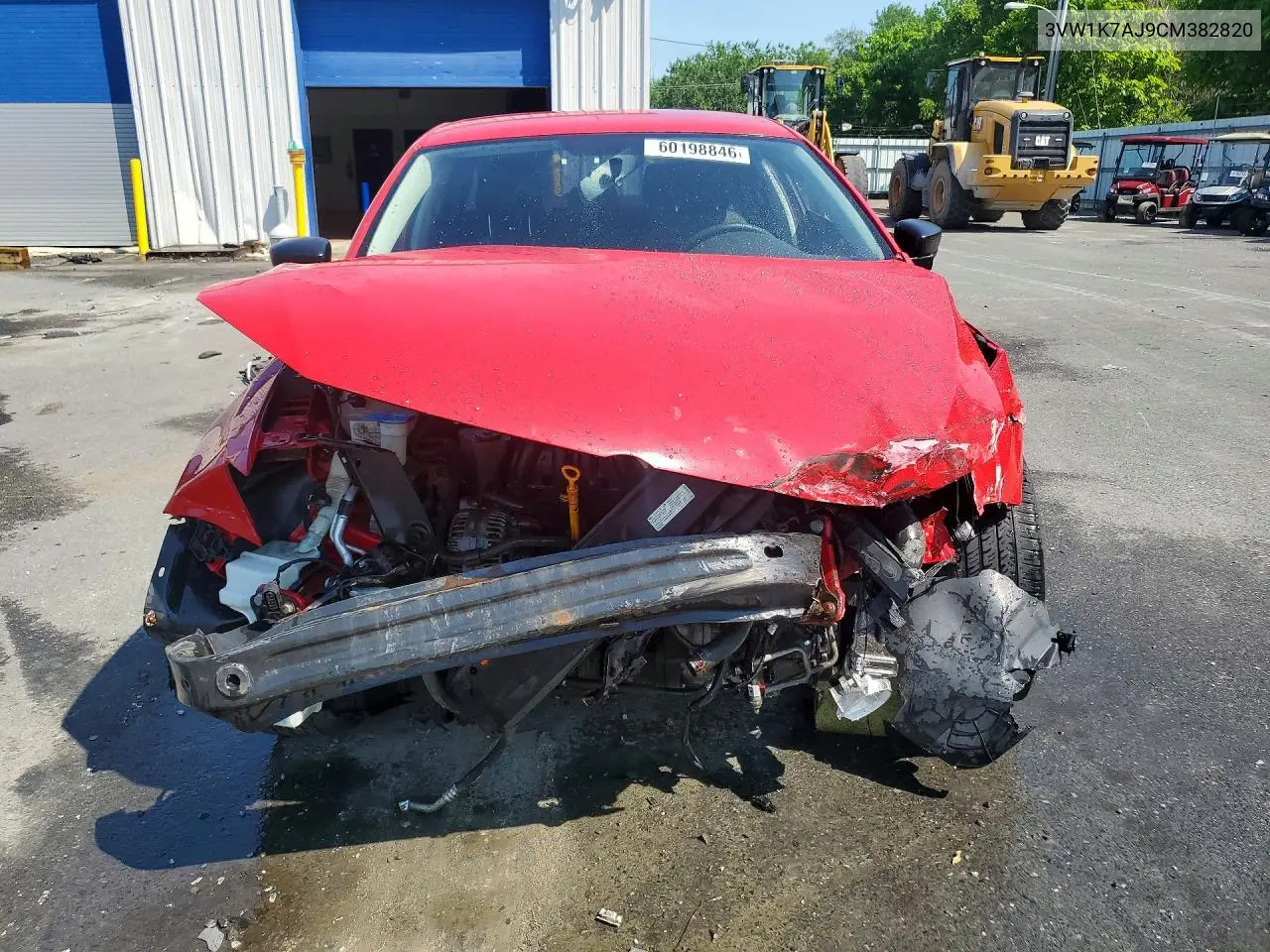 2012 Volkswagen Jetta Base VIN: 3VW1K7AJ9CM382820 Lot: 60198846