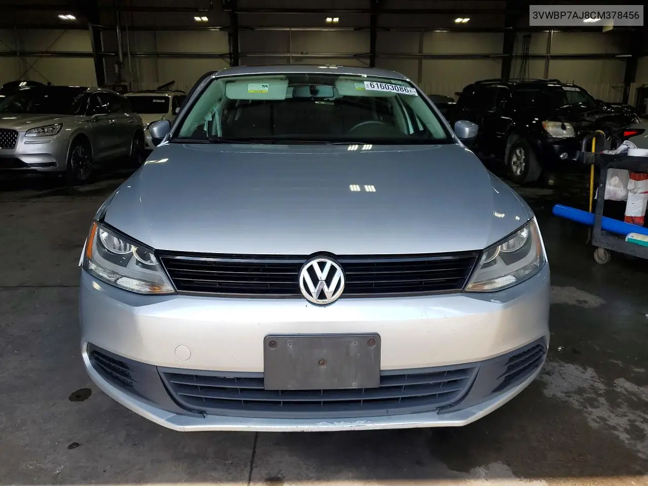 2012 Volkswagen Jetta Se VIN: 3VWBP7AJ8CM378456 Lot: 61603086