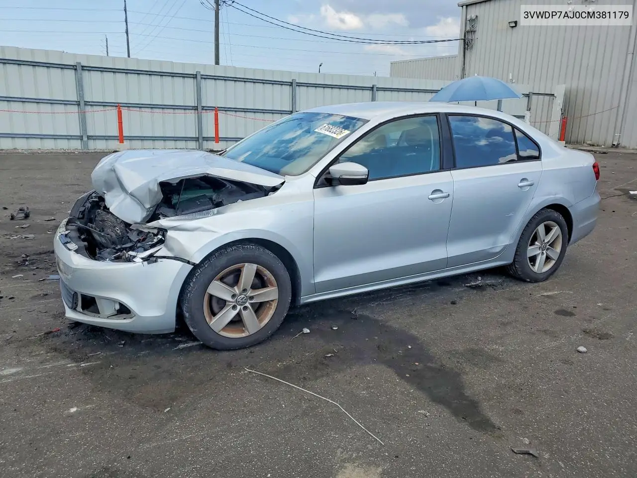 2012 Volkswagen Jetta Se VIN: 3VWDP7AJ0CM381179 Lot: 61682326