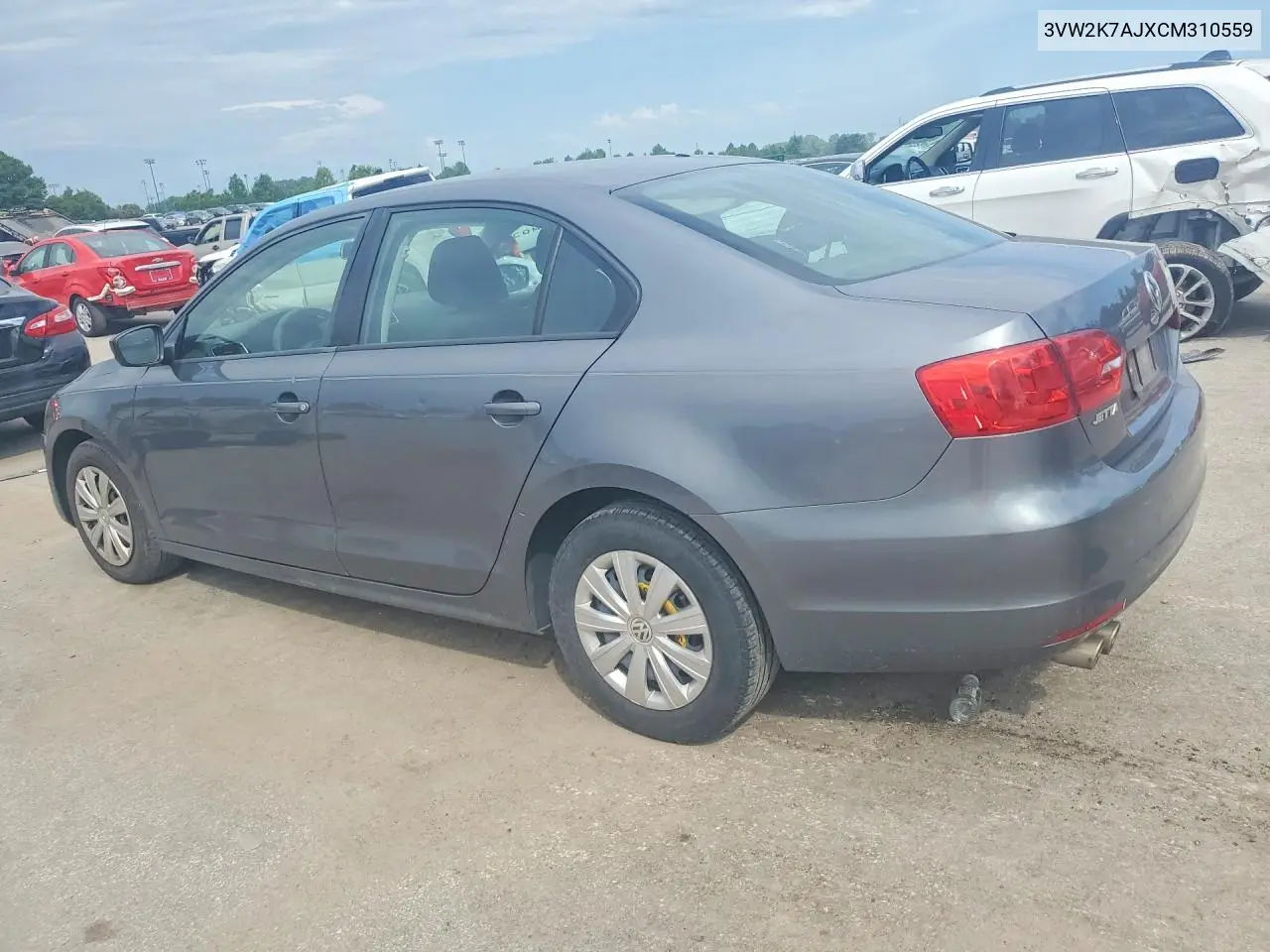 2012 Volkswagen Jetta Base VIN: 3VW2K7AJXCM310559 Lot: 61880846