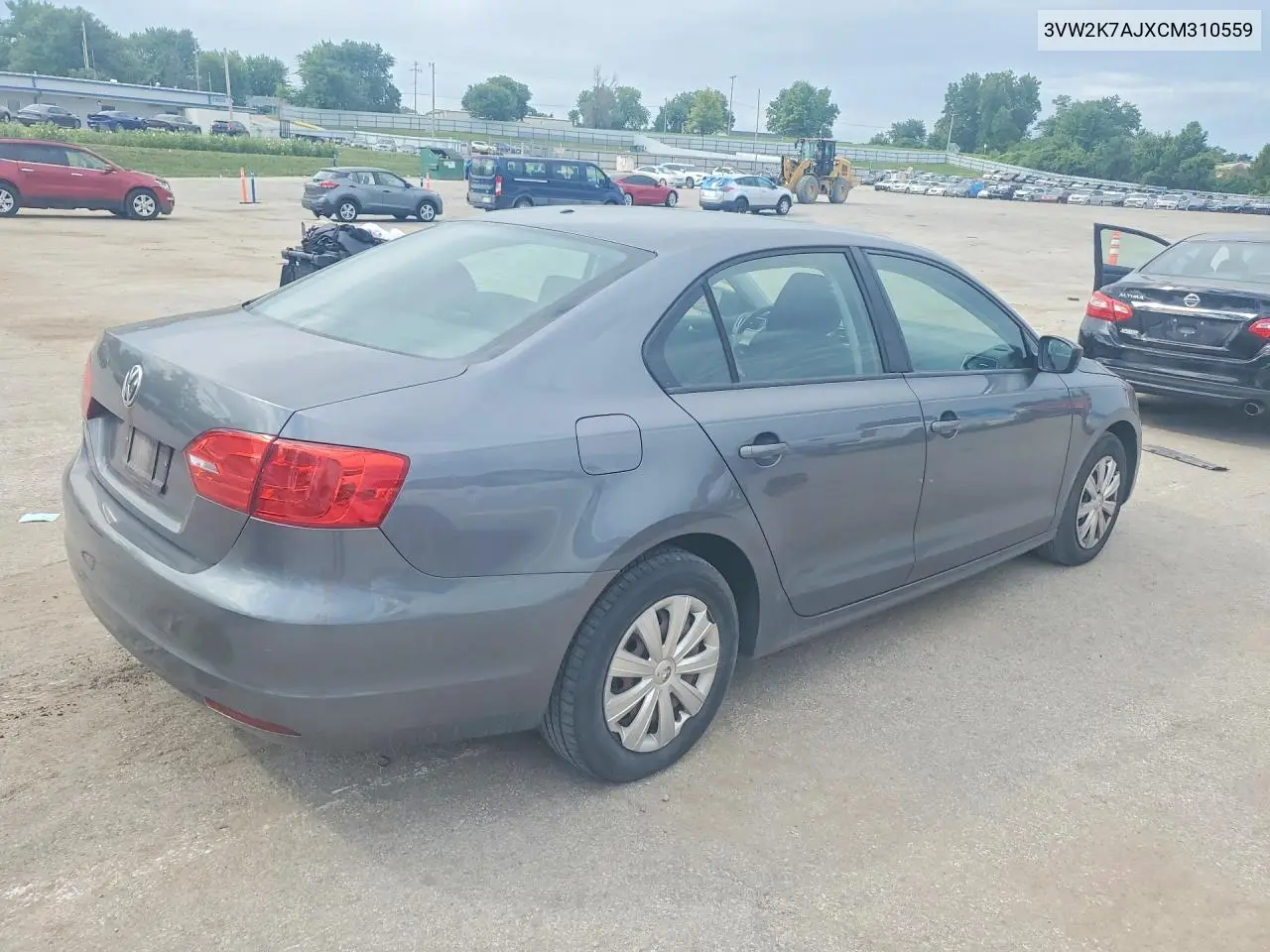 2012 Volkswagen Jetta Base VIN: 3VW2K7AJXCM310559 Lot: 61880846