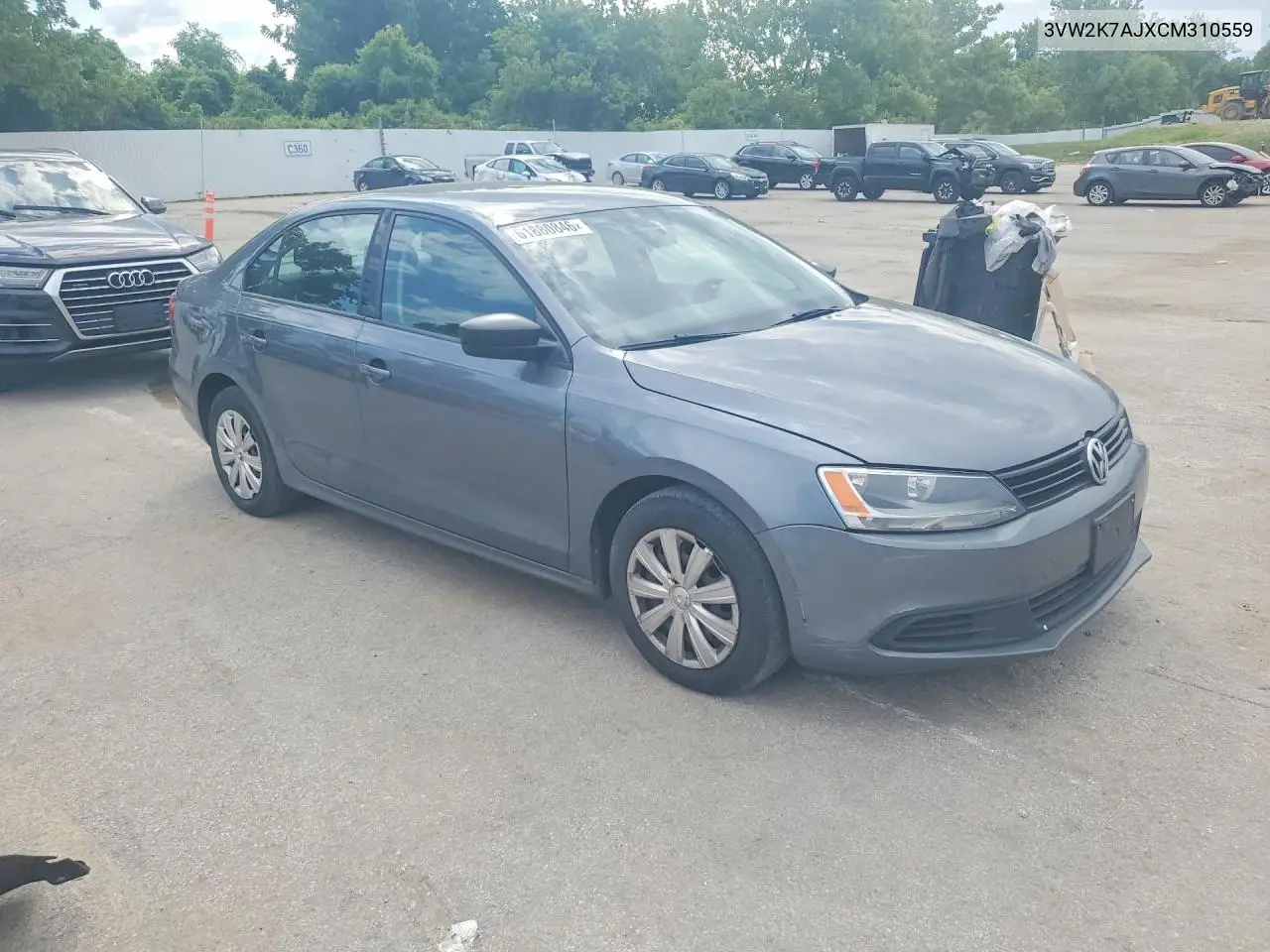 2012 Volkswagen Jetta Base VIN: 3VW2K7AJXCM310559 Lot: 61880846