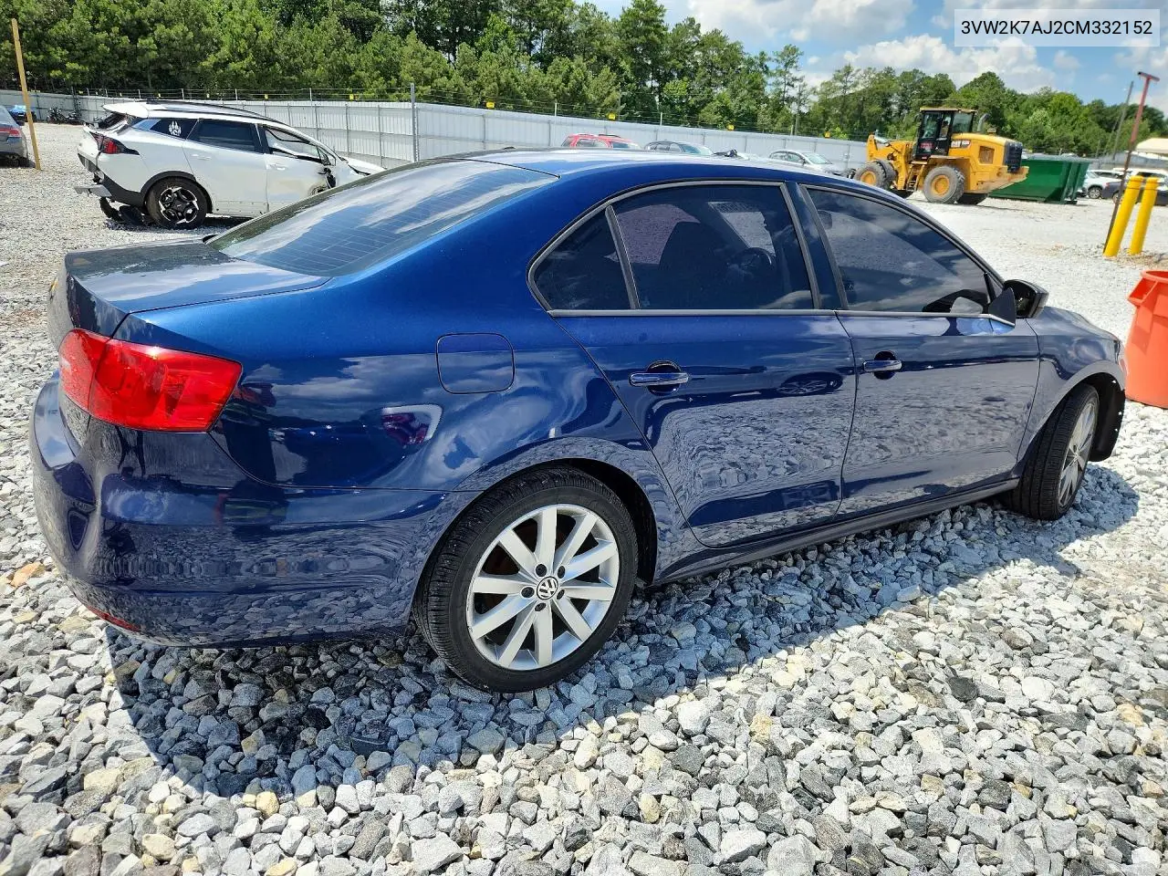 2012 Volkswagen Jetta Base VIN: 3VW2K7AJ2CM332152 Lot: 61917576