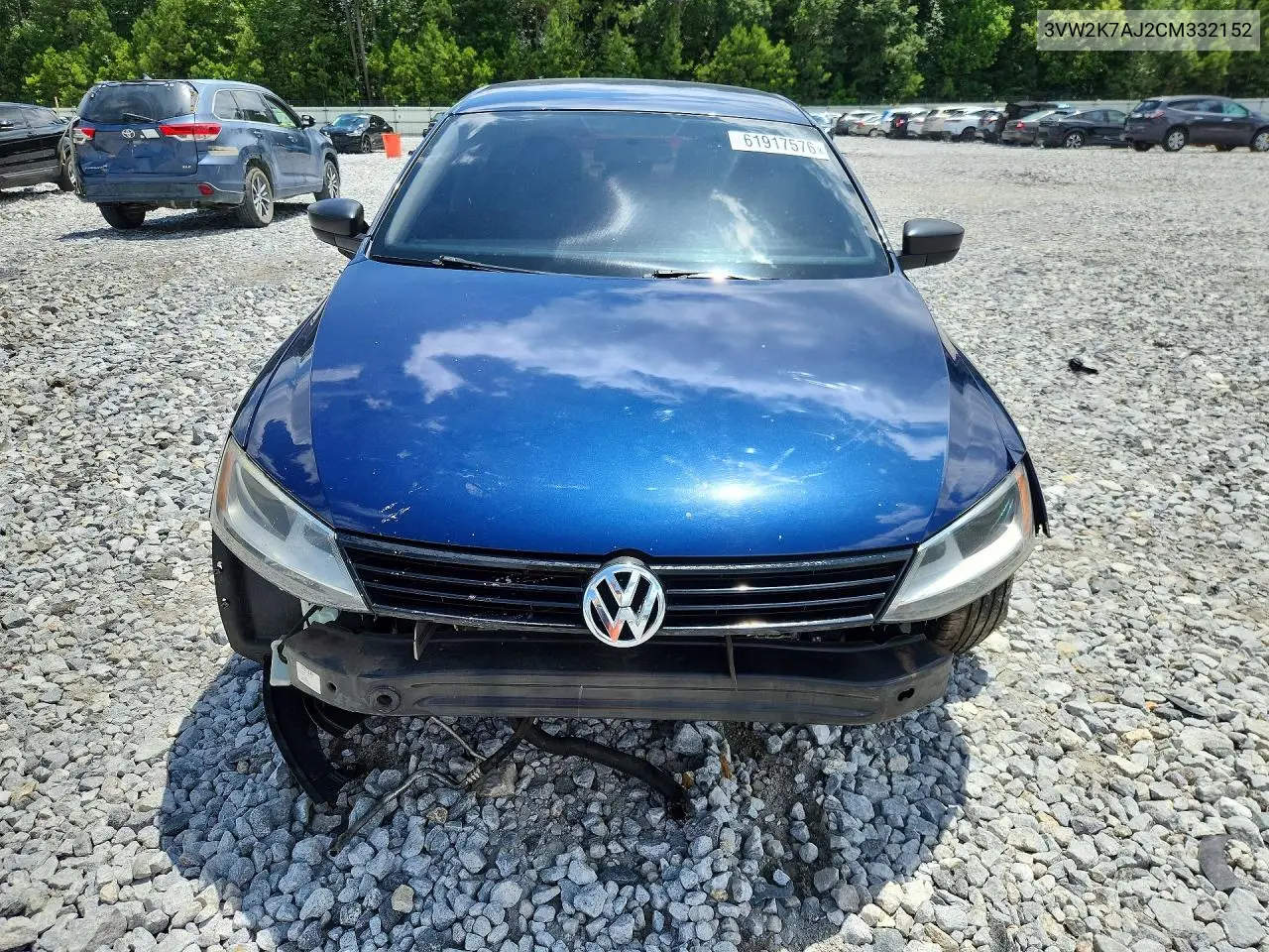 2012 Volkswagen Jetta Base VIN: 3VW2K7AJ2CM332152 Lot: 61917576