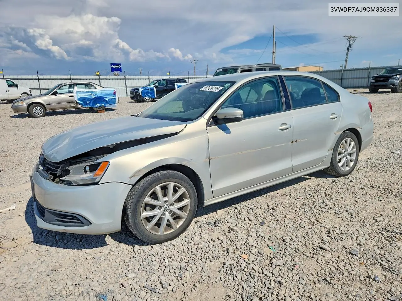2012 Volkswagen Jetta Se VIN: 3VWDP7AJ9CM336337 Lot: 62129106