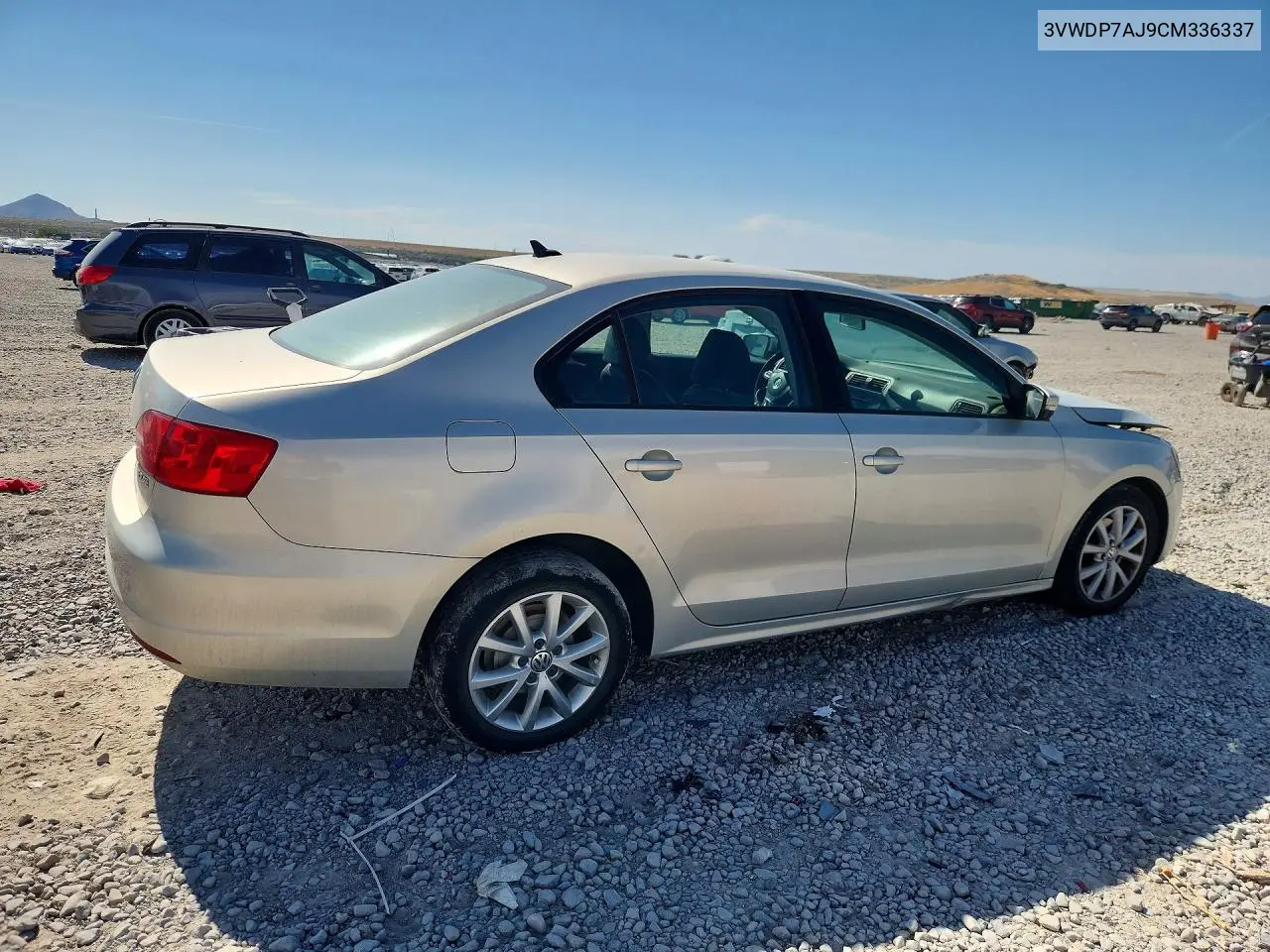 2012 Volkswagen Jetta Se VIN: 3VWDP7AJ9CM336337 Lot: 62129106
