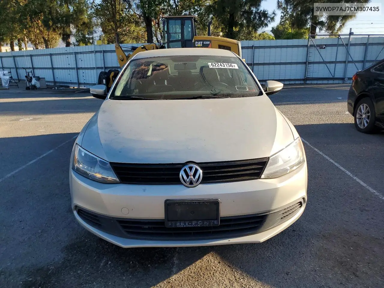 2012 Volkswagen Jetta Se VIN: 3VWDP7AJ7CM307435 Lot: 62243156