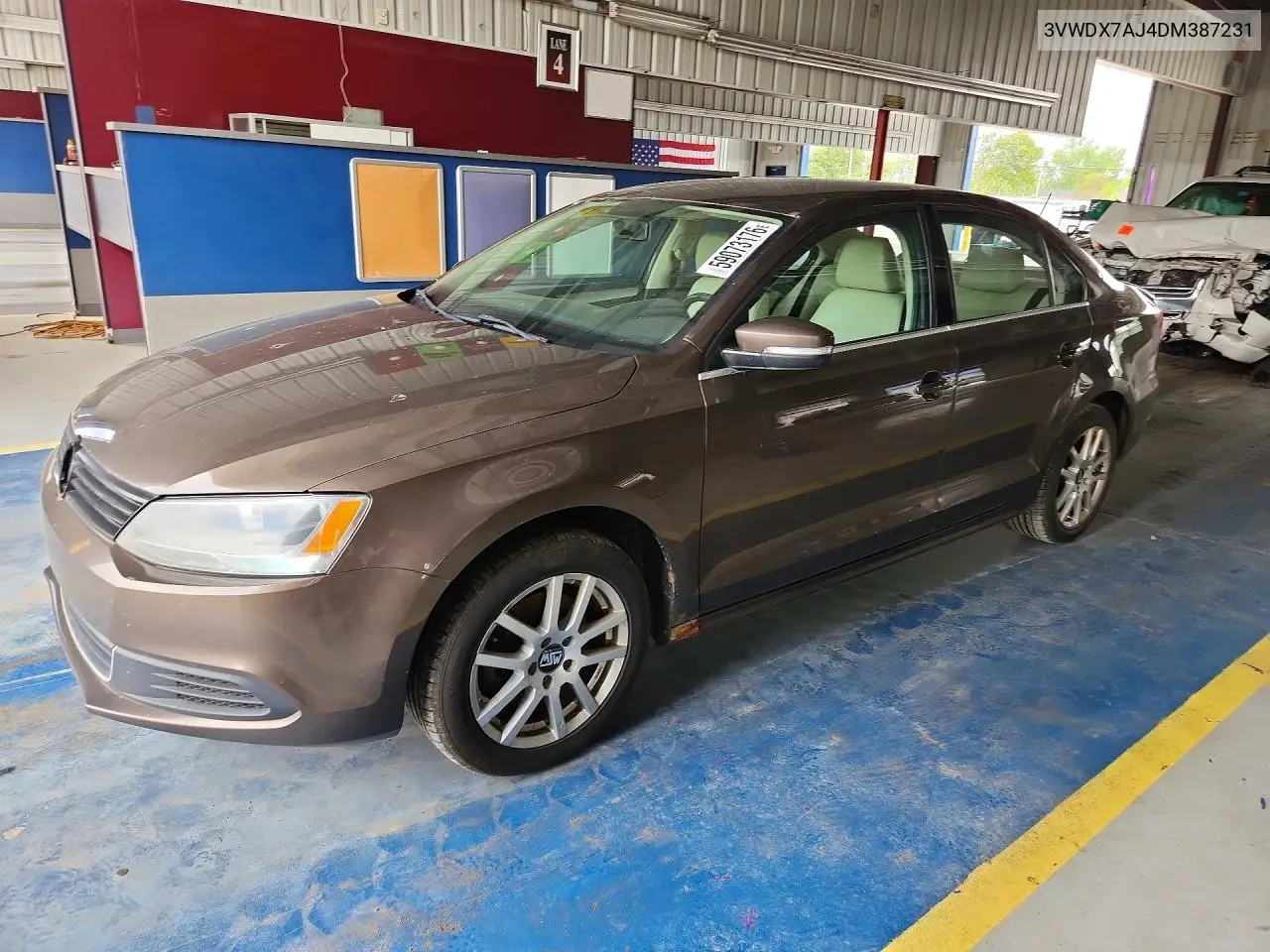 2013 Volkswagen Jetta Se VIN: 3VWDX7AJ4DM387231 Lot: 59073176