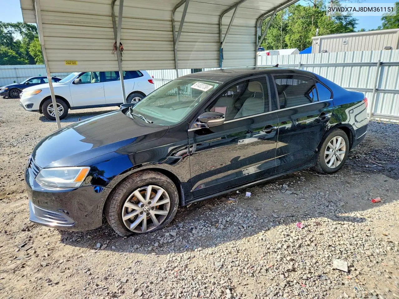 2013 Volkswagen Jetta Se VIN: 3VWDX7AJ8DM361151 Lot: 61402736