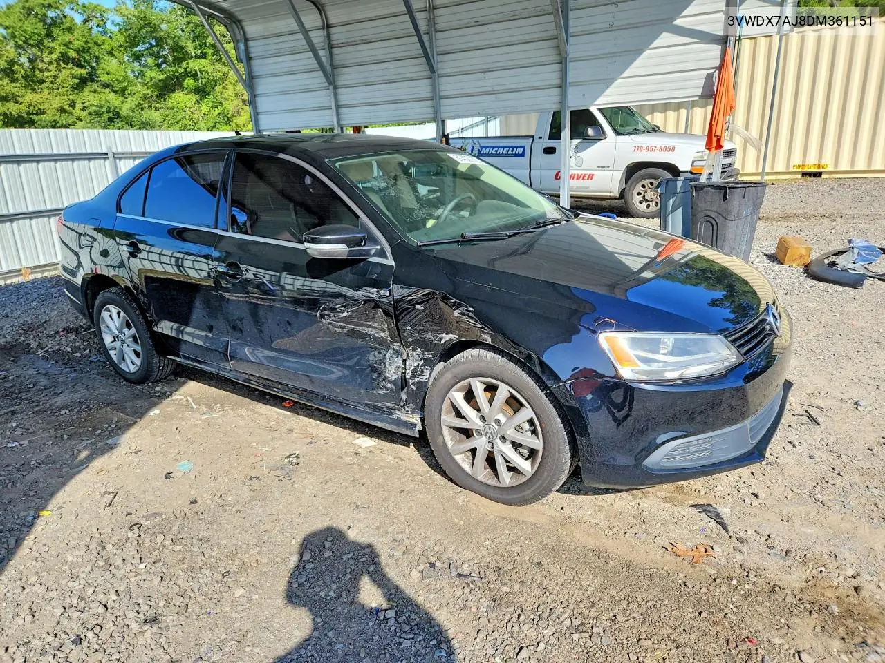 2013 Volkswagen Jetta Se VIN: 3VWDX7AJ8DM361151 Lot: 61402736