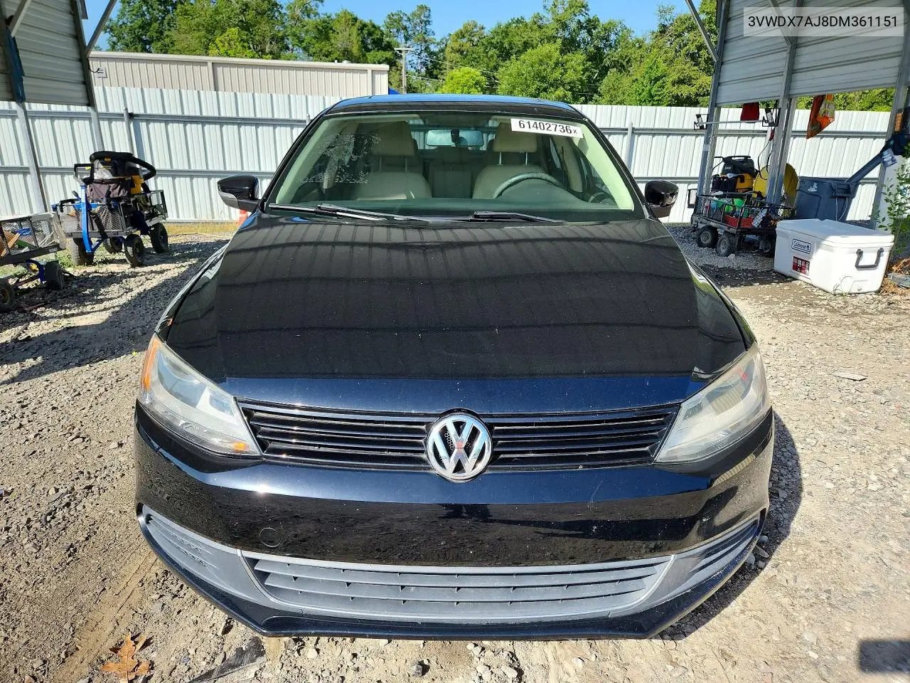 2013 Volkswagen Jetta Se VIN: 3VWDX7AJ8DM361151 Lot: 61402736