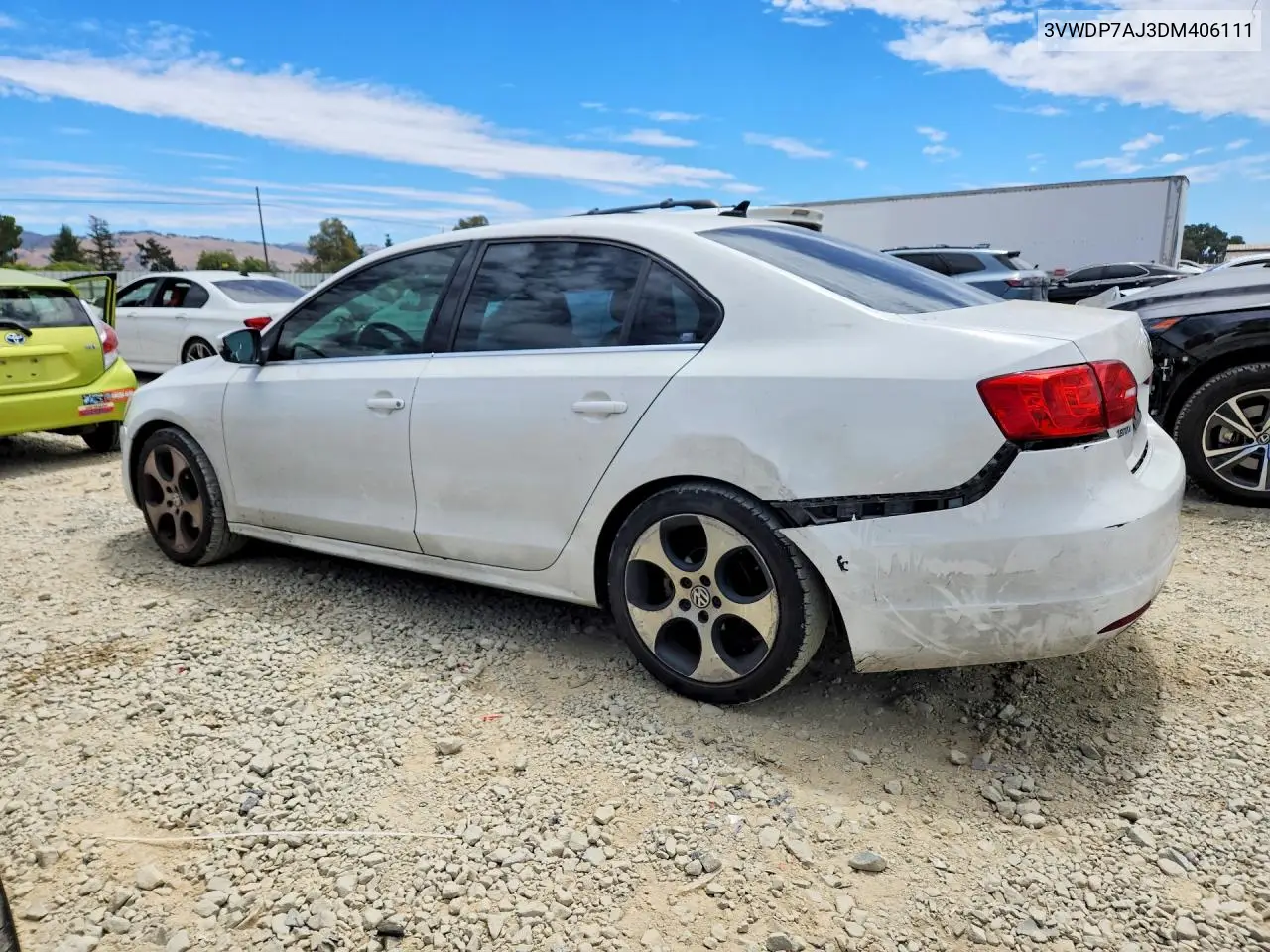 2013 Volkswagen Jetta Se VIN: 3VWDP7AJ3DM406111 Lot: 62015316
