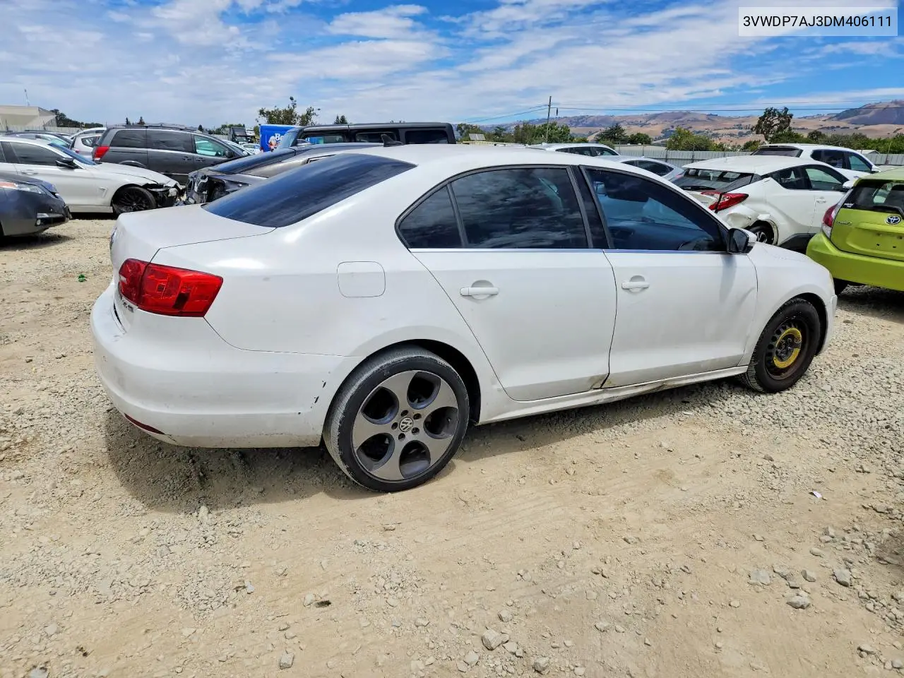 2013 Volkswagen Jetta Se VIN: 3VWDP7AJ3DM406111 Lot: 62015316