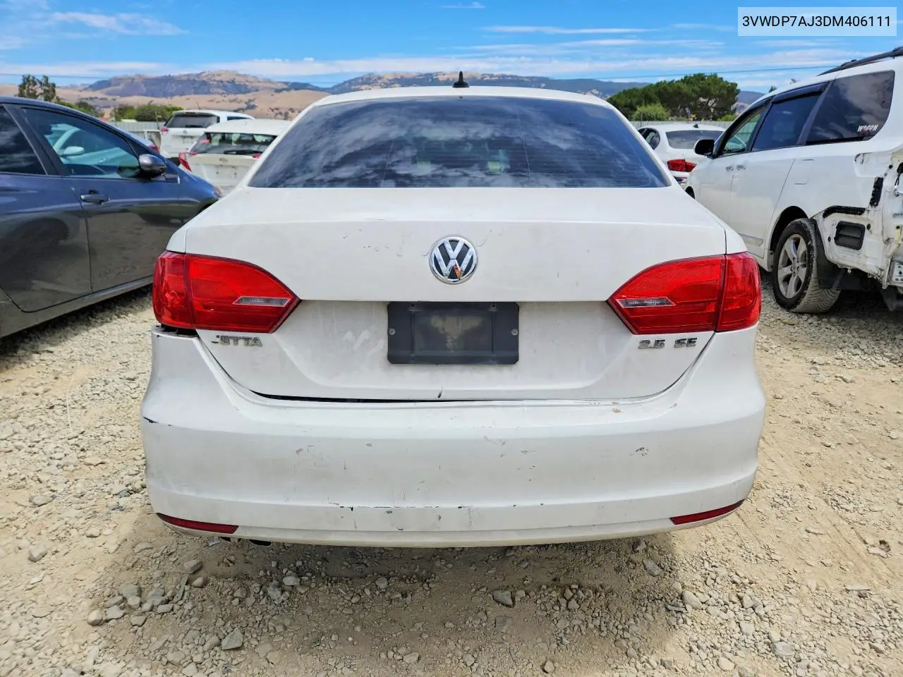 2013 Volkswagen Jetta Se VIN: 3VWDP7AJ3DM406111 Lot: 62015316