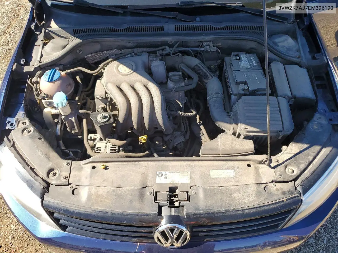 2014 Volkswagen Jetta Base/S VIN: 3VW2K7AJ7EM396190 Lot: 57911816