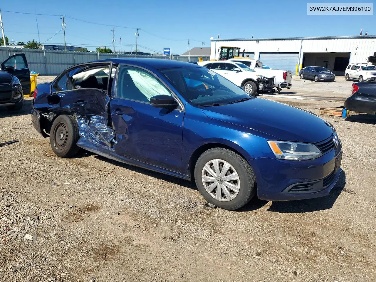 2014 Volkswagen Jetta Base/S VIN: 3VW2K7AJ7EM396190 Lot: 57911816