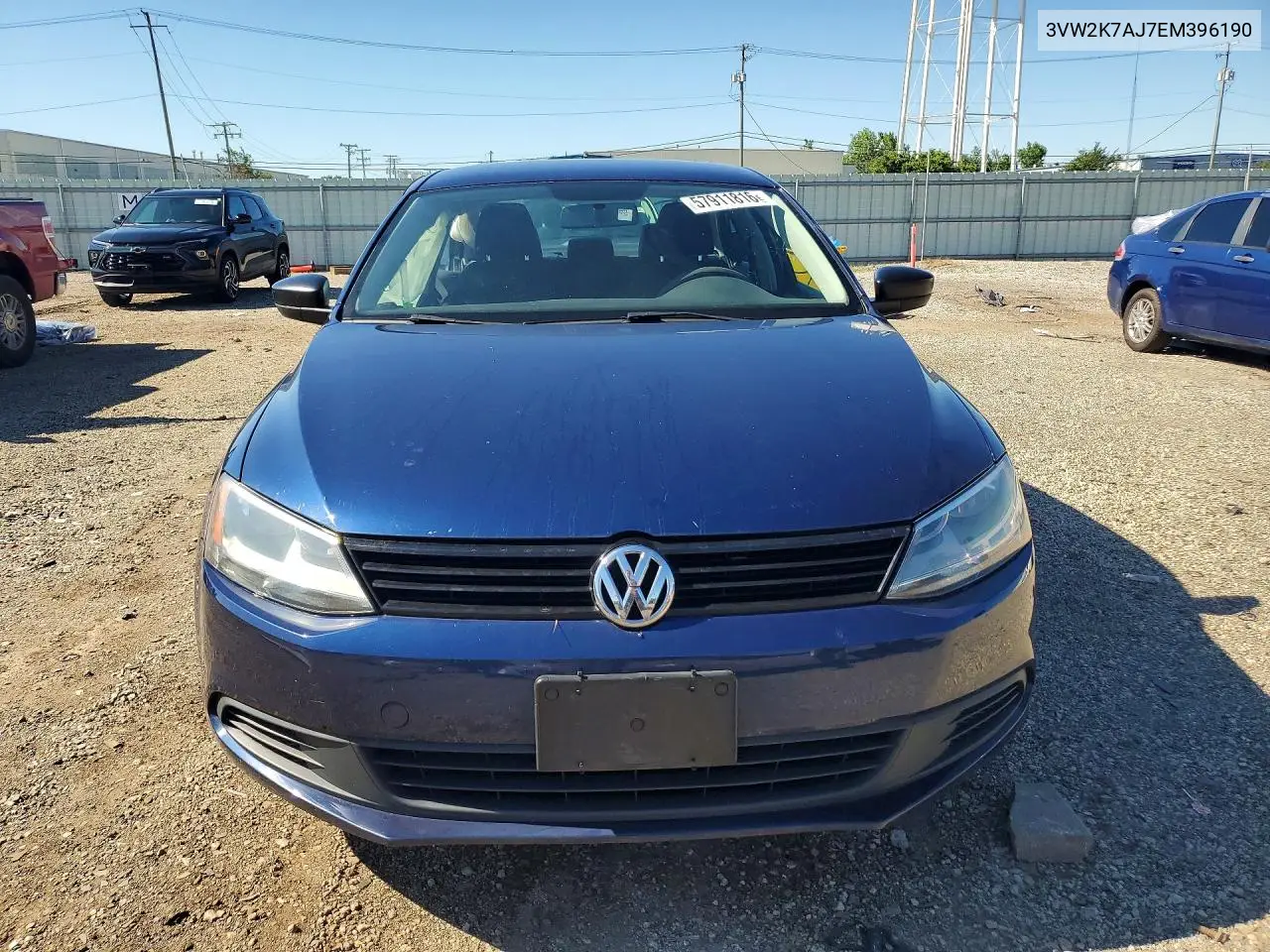 2014 Volkswagen Jetta Base/S VIN: 3VW2K7AJ7EM396190 Lot: 57911816