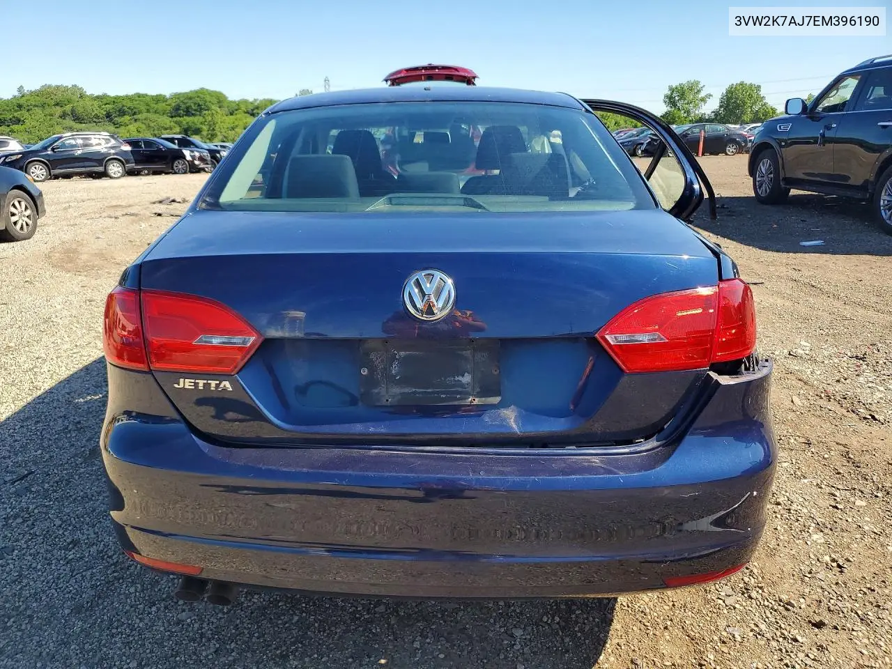 2014 Volkswagen Jetta Base/S VIN: 3VW2K7AJ7EM396190 Lot: 57911816