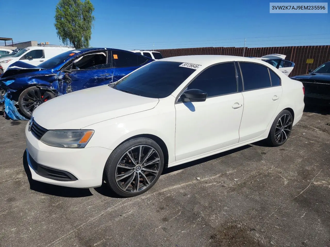 2014 Volkswagen Jetta Base VIN: 3VW2K7AJ9EM235596 Lot: 58126646