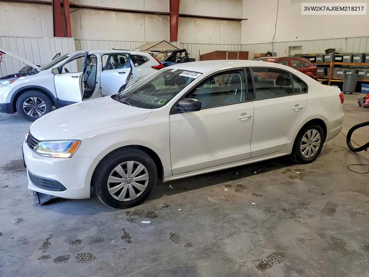 2014 Volkswagen Jetta Base VIN: 3VW2K7AJ0EM218217 Lot: 60403126