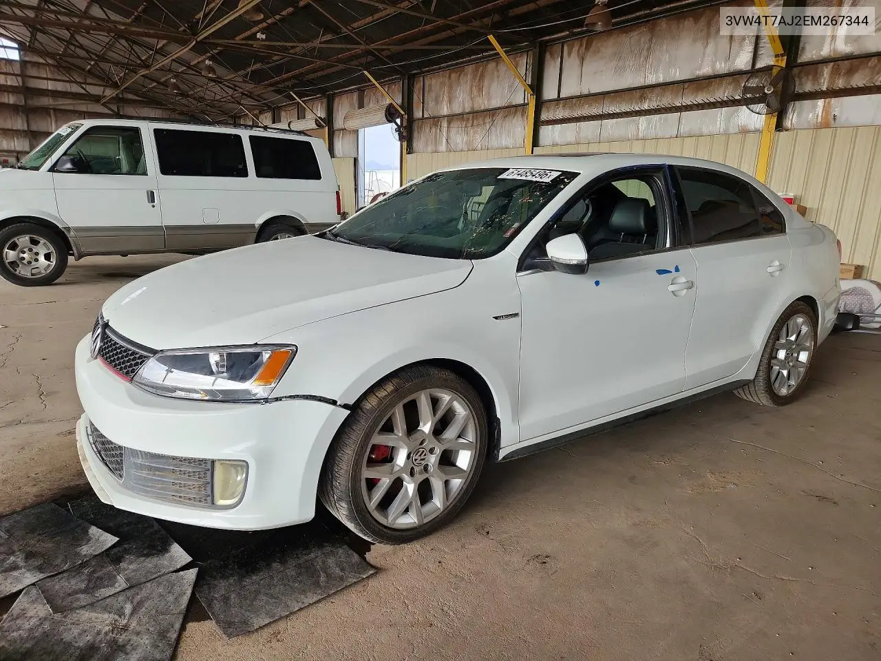 2014 Volkswagen Jetta Gli VIN: 3VW4T7AJ2EM267344 Lot: 61485496
