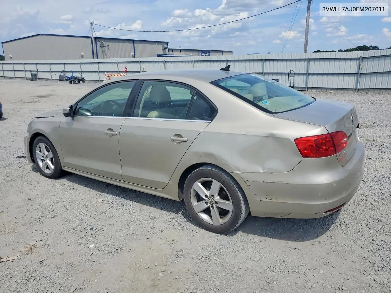 2014 Volkswagen Jetta Tdi VIN: 3VWLL7AJ0EM207011 Lot: 61547306