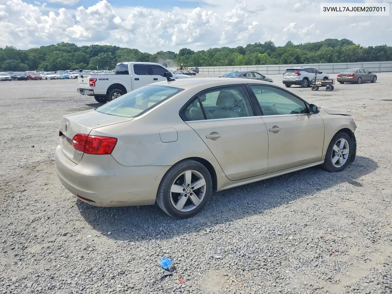 2014 Volkswagen Jetta Tdi VIN: 3VWLL7AJ0EM207011 Lot: 61547306