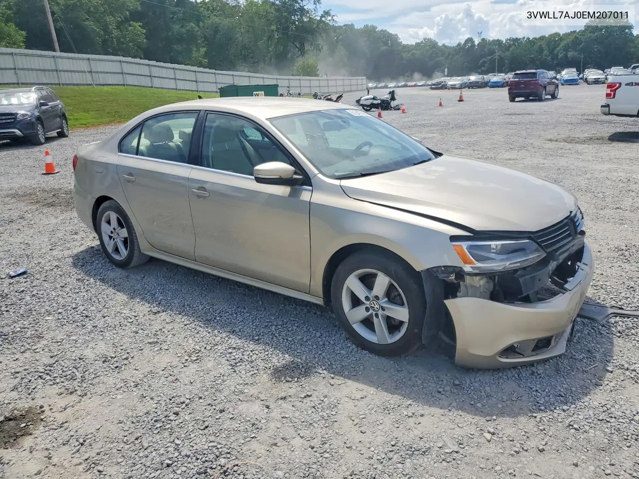 2014 Volkswagen Jetta Tdi VIN: 3VWLL7AJ0EM207011 Lot: 61547306