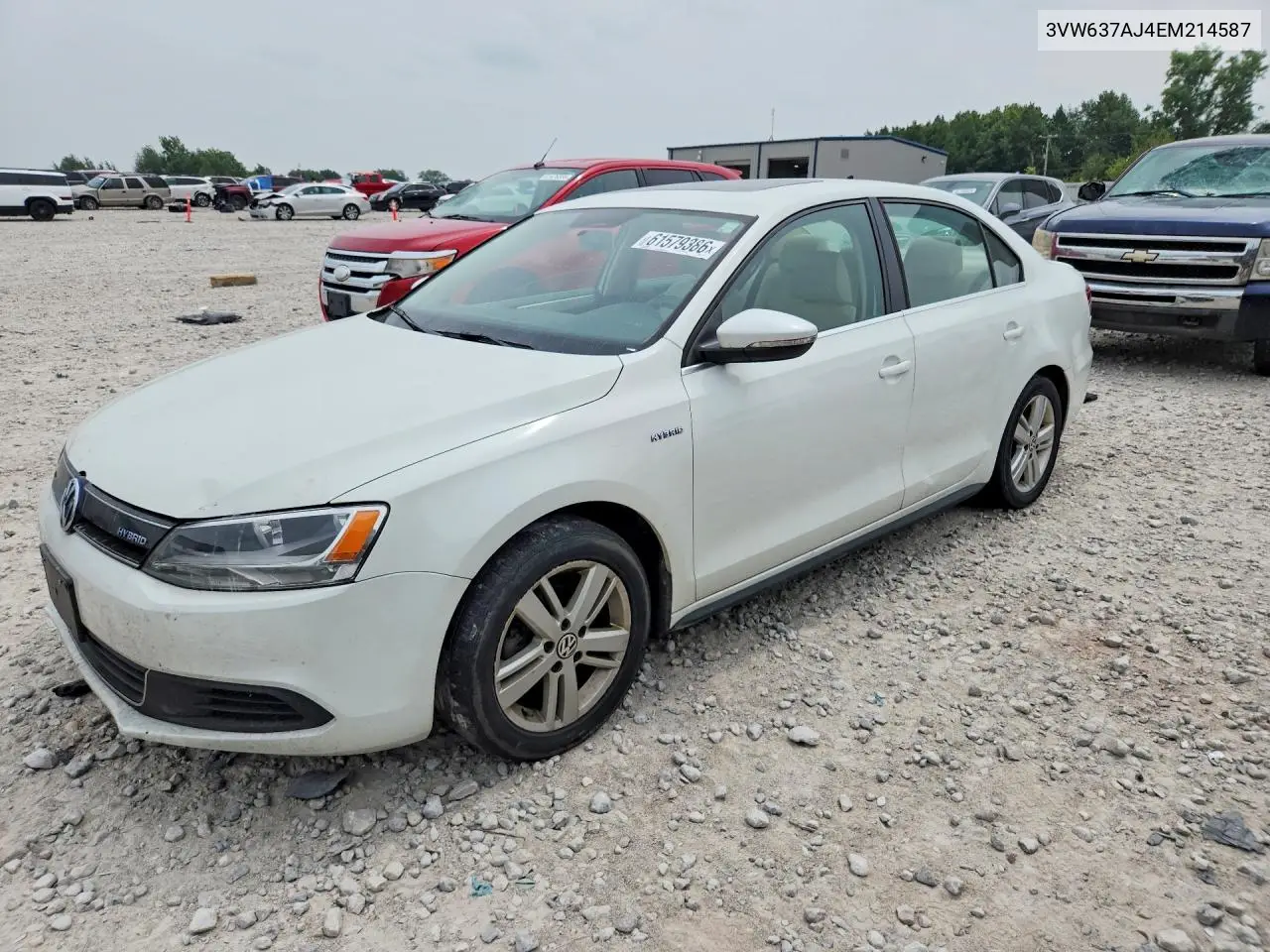 2014 Volkswagen Jetta Hybrid VIN: 3VW637AJ4EM214587 Lot: 61579386