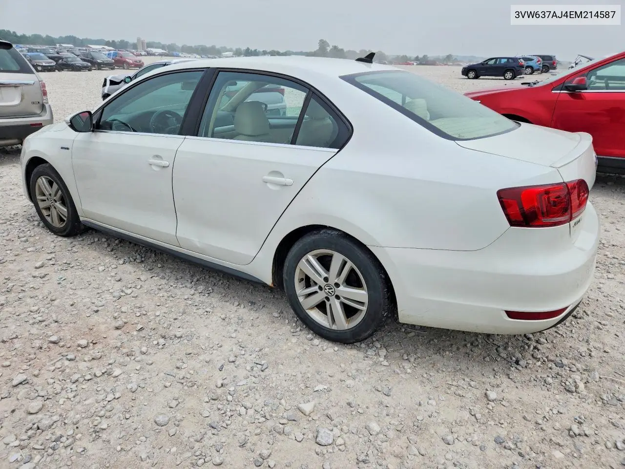 2014 Volkswagen Jetta Hybrid VIN: 3VW637AJ4EM214587 Lot: 61579386