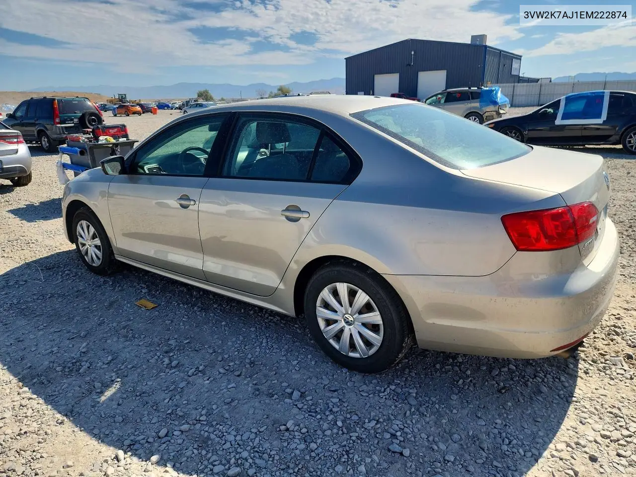 2014 Volkswagen Jetta Base VIN: 3VW2K7AJ1EM222874 Lot: 61737716