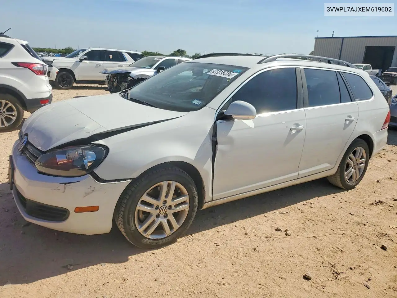 2014 Volkswagen Jetta Tdi VIN: 3VWPL7AJXEM619602 Lot: 61818336