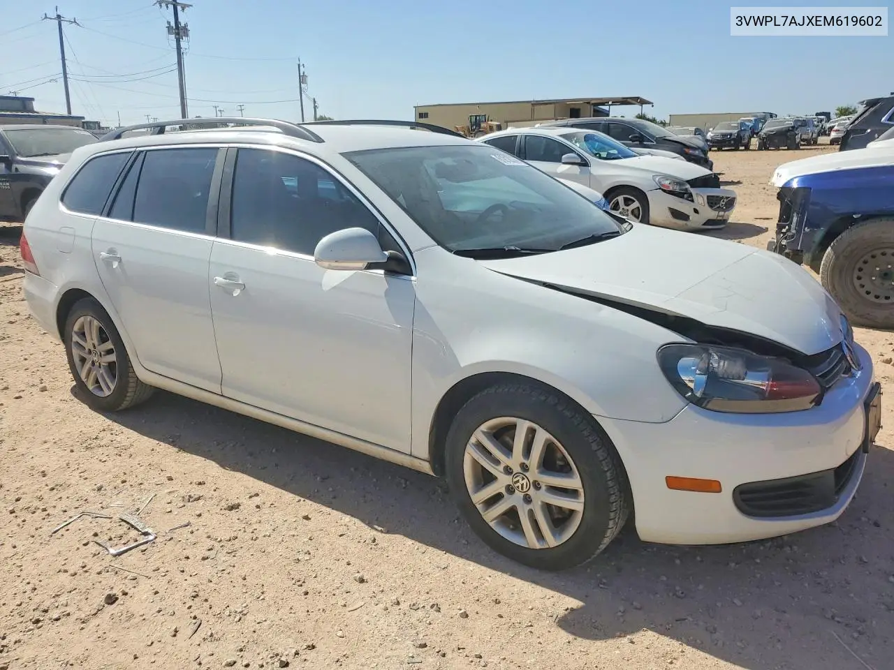 2014 Volkswagen Jetta Tdi VIN: 3VWPL7AJXEM619602 Lot: 61818336