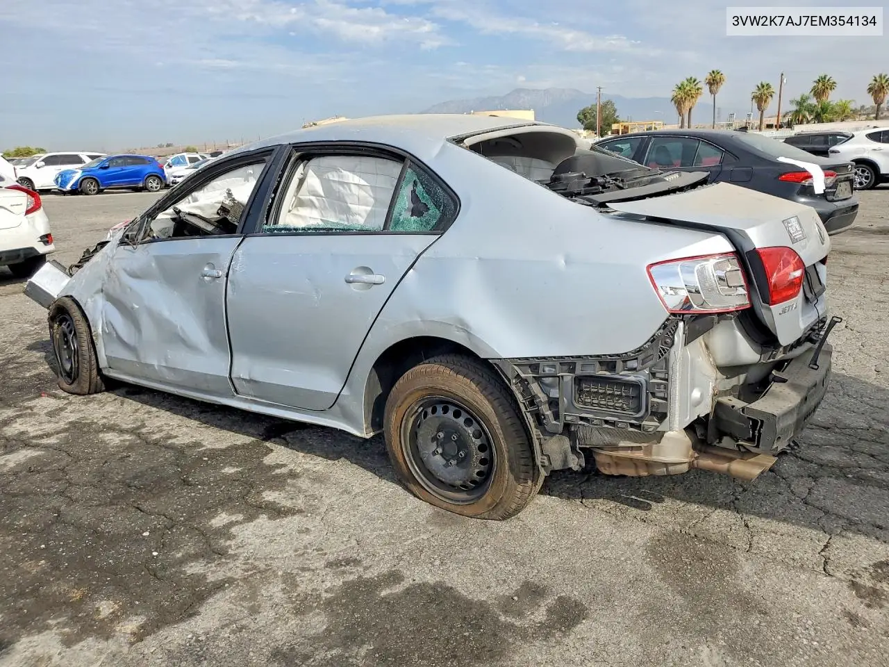 2014 Volkswagen Jetta Base VIN: 3VW2K7AJ7EM354134 Lot: 61863056
